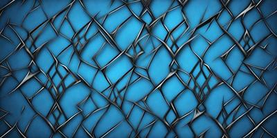 The primary subject of the image is a blue background with a pattern of black and grey lines. The setting appears to be a digital art or illustration, as the lines are intricately designed and create a visually striking pattern. The visual style is a mix of digital art and a blue and black color scheme, giving the image a modern and artistic feel. The overall atmosphere is one of creativity and visual interest.
