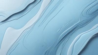 The primary subject of the image is a blue surface with a white and blue pattern. The setting is a blue background, and the visual style appears to be a combination of digital art and illustration. The dominant colors are blue and white, creating a calm and soothing atmosphere.