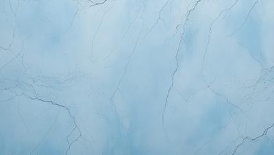 The primary subject of the image is a blue marble wall with white veins. The setting is a room with a blue background. The visual style is a photo of the marble wall. The colors and mood are predominantly blue and white, creating a calm and serene atmosphere.