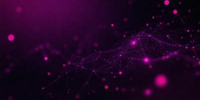 The primary subject of the image is a purple background with a pattern of pink dots. The setting appears to be a dark room, and the visual style is a combination of digital art and illustration. The dominant colors are purple and pink, creating a calm and soothing atmosphere.
