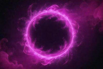 The primary subject of the image is a pink, glowing, circular object that appears to be a sun or a planet. The setting is a dark background, which contrasts with the bright pink color of the object. The visual style is a combination of a photo and digital art, creating a unique and eye-catching image. The colors and mood of the image are predominantly pink, giving it a warm and inviting atmosphere.