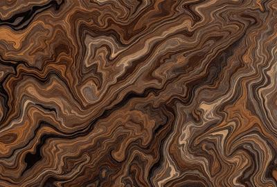 The primary subject of the image is a wooden surface with a unique and intricate pattern. The setting is a close-up view of the wooden surface, showcasing the detailed design. The visual style is a close-up of the wooden surface, which gives a sense of depth and texture. The colors and mood of the image are predominantly brown, giving it a warm and natural feel.