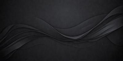 The primary subject of the image is a black and white artwork featuring a wave-like pattern. The setting is a dark background, which contrasts with the artwork, creating a striking visual effect. The visual style is a combination of digital art and illustration, giving the image a unique and modern appearance. The dominant colors are black and white, with the wave pattern adding a touch of grayscale. The overall atmosphere of the image is dynamic and captivating.