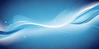 The primary subject of the image is a blue background with a wave-like pattern. The setting is a blue sky, and the visual style is digital art. The dominant colors are blue and white, creating a calm and serene atmosphere.
