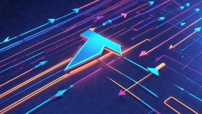 The primary subject of the image is a blue arrow, which is the main object, scene, or focus of the image. The setting or background of the image is a blue surface, which could be a wall or a table. The visual style of the image is digital art, as it appears to be a digital illustration or drawing. The colors and mood of the image are predominantly blue, creating a calm and serene atmosphere.