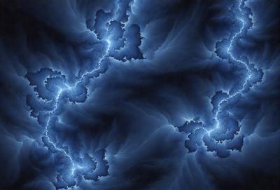 The primary subject of the image is a blue and white swirling pattern, which appears to be a digital art or illustration. The setting is a dark blue background, creating a contrasting and dramatic atmosphere. The visual style is a combination of digital art and illustration, with the swirling pattern being the main focus of the image. The colors and mood convey a sense of depth and complexity, with the swirling pattern creating a dynamic and visually engaging scene.