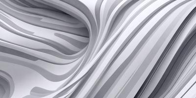 The primary subject of the image is a white, curved, and wavy surface, which appears to be a sculpture or a piece of art. The setting is a white background, which emphasizes the artwork's form and texture. The visual style is a combination of digital art and illustration, creating a unique and captivating piece. The colors and mood of the image are predominantly white, giving it a clean, minimalist, and serene atmosphere.