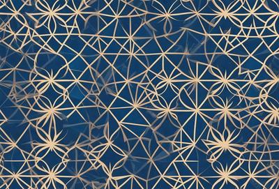 The primary subject of the image is a blue background with a pattern of white flowers. The setting appears to be a blue and white wallpaper, creating a visually appealing and harmonious design. The visual style of the image is a combination of digital art and illustration, as the flowers are intricately drawn and the overall composition is well-executed. The colors and mood of the image are predominantly blue and white, giving it a calm and serene atmosphere.
