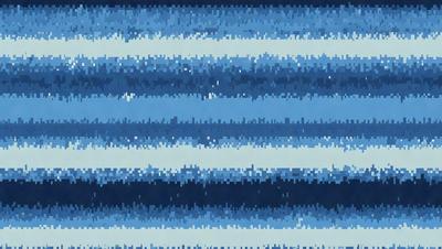 The primary subject of the image is a blue and white striped pattern. The setting is a blue background, and the visual style appears to be a digital art or illustration. The dominant colors are blue and white, creating a calm and soothing atmosphere.
