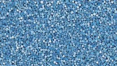 The primary subject of the image is a blue background with a pattern of blue circles. The setting is a blue wall, and the visual style is a patterned background. The dominant colors are blue, and the overall atmosphere is calm and soothing.