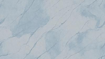 The primary subject of the image is a blue and white marble wall. The setting is a room with a blue and white marble wall as the main focus. The visual style is a photo of the marble wall. The dominant colors are blue and white, creating a calm and sophisticated atmosphere.
