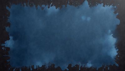 The primary subject of the image is a blue background with a few white spots. The setting is a dark background, and the visual style appears to be a painting or a digital artwork. The colors and mood of the image are predominantly dark and moody, with the blue background and white spots adding a touch of contrast and interest.
