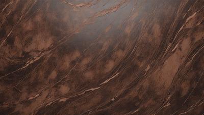 The primary subject of the image is a brown marble-like surface with a pattern of holes. The setting is a dark room, and the visual style appears to be a close-up of the marble surface. The colors and mood of the image are dark and moody, with the marble surface being the main focus.