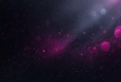 The primary subject of the image is a purple nebula, which is a cloud of gas and dust in space. The setting is a dark, starry sky, with the nebula being the main focus of the image. The visual style is a combination of a photo and digital art, creating a unique and captivating representation of the nebula. The colors and mood of the image are predominantly purple, giving it a serene and celestial atmosphere.
