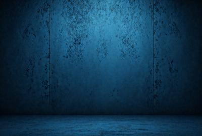 The primary subject of the image is a blue wall with a blue background. The visual style appears to be a photo, and the colors and mood are predominantly blue, creating a calm and serene atmosphere.