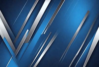 The primary subject of the image is a blue background with a pattern of silver lines. The setting is a dark blue background, and the visual style appears to be a digital art or illustration. The dominant colors are blue and silver, creating a calm and serene atmosphere.