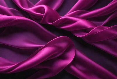 The primary subject of the image is a purple fabric, which is the main object, scene, or focus of the image. The setting or background is a dark surface, and the visual style appears to be a photo. The colors and mood of the image are predominantly purple, creating a calm and serene atmosphere.