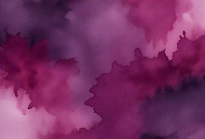 The primary subject of the image is a purple and pink painting with a leaf pattern. The setting is a purple and pink background, and the visual style is a painting. The colors and mood of the image are predominantly purple and pink, creating a warm and inviting atmosphere.