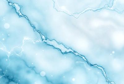 The primary subject of the image is a blue and white cloud. The setting is a blue sky, and the visual style appears to be a digital art or illustration. The cloud is surrounded by a blue and white background, creating a serene and calming atmosphere.