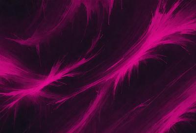 The primary subject of the image is a purple background with a pinkish hue. The setting appears to be a dark room, possibly a nightclub or a darkened theater. The visual style of the image is a combination of a photo and a digital art, creating a unique and artistic atmosphere. The dominant colors in the image are purple and pink, giving the scene a moody and dramatic feel.