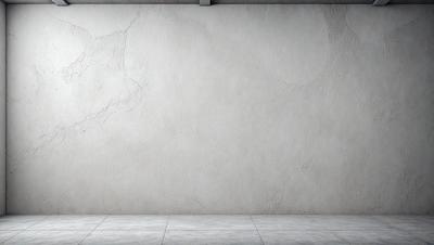 The primary subject of the image is a white wall with a marble texture. The setting is a room with a large white wall, and the visual style is a photo. The colors and mood of the image are predominantly white, giving it a clean and minimalist appearance.