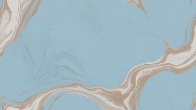 The primary subject of the image is a blue ocean with a few ripples. The setting is a vast body of water, and the visual style is a digital art or illustration. The colors and mood of the image are predominantly blue, creating a serene and calming atmosphere.