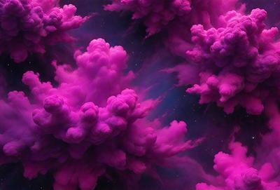 The primary subject of the image is a purple cloud, which is the main object, scene, or focus of the image. The setting or background of the image is a purple sky, which adds to the overall atmosphere. The visual style of the image is a digital art or illustration, as it is a purple cloud with a purple sky, which is not a typical natural scene. The colors and mood of the image are predominantly purple, creating a unique and artistic visual experience.
