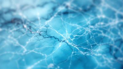 The primary subject of the image is a close-up of a blue, swirling, and textured surface, possibly a piece of art or a photograph. The setting appears to be a dark, moody environment, with the blue surface as the main focus. The visual style of the image is a close-up, which emphasizes the intricate details of the blue surface. The colors and mood of the image are predominantly dark and moody, with the blue surface providing a striking contrast against the background.