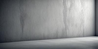 The primary subject of the image is a white wall with a concrete texture. The setting is a room with a concrete floor. The visual style is a photo, and the colors and mood are predominantly white and neutral, giving the image a clean and minimalist appearance.