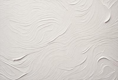 The image features a white wall with a pattern of waves, giving it a textured appearance. The primary subject is the wall, which serves as the main object, scene, or focus of the image. The setting or background is a white wall, and the visual style is a combination of photo and digital art. The colors and mood of the image are predominantly white, creating a clean and minimalist atmosphere.