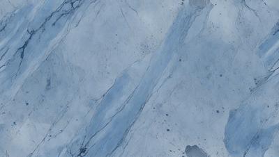 The primary subject of the image is a marble-like surface with a blue and white color scheme. The setting is a bathroom, and the visual style is a photo. The colors and mood of the image are calming and serene, with the blue and white tones creating a sense of tranquility.