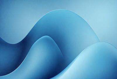 The primary subject of the image is a blue wave, which is the main object, scene, or focus of the image. The setting or background is a blue surface, which could be a wall or a piece of artwork. The visual style of the image is digital art, as it appears to be a digital representation of a wave. The dominant colors in the image are blue, which creates a calm and serene atmosphere.