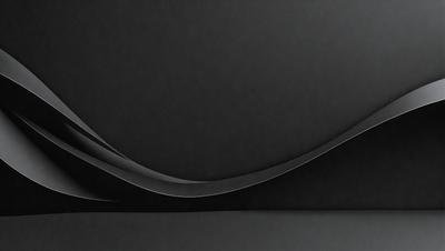 The primary subject of the image is a black leather jacket. The setting is a black background, which creates a striking contrast with the leather jacket. The visual style is a close-up of the jacket, emphasizing its texture and details. The colors and mood of the image are predominantly black, giving it a sleek and modern appearance.