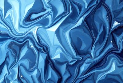 The primary subject of the image is a blue, swirling, and textured background. The setting is a blue and white patterned surface, which creates a visually striking and artistic atmosphere. The visual style of the image is a combination of digital art and illustration, giving it a unique and creative appearance. The dominant colors in the image are blue and white, with the blue background creating a sense of depth and the white pattern adding contrast and visual interest. Overall, the image evokes a sense of creativity and art