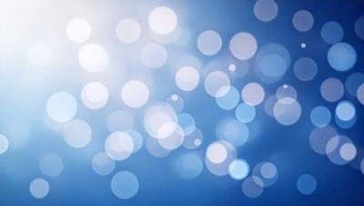 The primary subject of the image is a blue sky filled with bright, white, and blue lights. The setting is a clear, cloudless day, and the visual style is a combination of a photo and digital art. The colors and mood of the image are vibrant and lively, creating a sense of energy and movement.