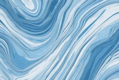 The primary subject of the image is a blue and white ocean wave. The setting is the ocean, with the wave rolling in. The visual style is a photo of the ocean, capturing the beauty of the wave. The dominant colors are blue and white, creating a serene and calming atmosphere.
