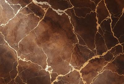 The primary subject of the image is a close-up of a marble wall with a brown and gold color scheme. The setting is a room with a brown and gold marble wall, which serves as the background. The visual style is a close-up of the marble wall, showcasing its texture and pattern. The colors and mood of the image are warm and luxurious, evoking a sense of sophistication and elegance.