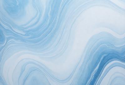 The primary subject of the image is a large, blue, swirling pattern on a white background. The setting appears to be a wall or a canvas, with the blue swirls creating a visually striking and dynamic scene. The visual style of the image is a combination of digital art and illustration, as it showcases a unique and intricate design. The dominant colors in the image are blue and white, creating a sense of depth and movement. Overall, the image evokes a sense of fluidity and motion, with the blue