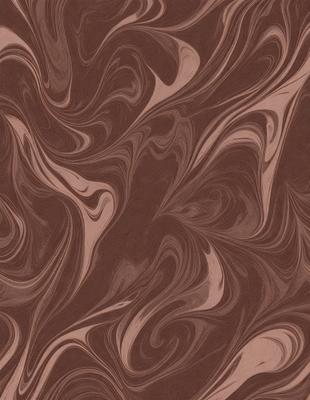 The image features a brown and white patterned surface, possibly a wallpaper or a textured fabric. The primary subject is a close-up of the pattern, which appears to be a swirling design. The setting is indoors, and the visual style is a combination of a photo and a digital artwork. The colors and mood of the image are warm and inviting, with the brown and white colors creating a sense of depth and texture.