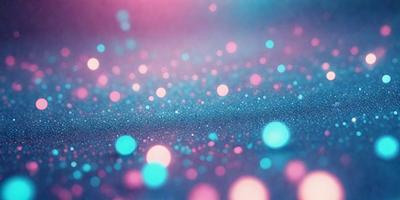 The primary subject of the image is a blue and pink background with a pattern of brightly colored dots. The setting appears to be a dark background, possibly a night sky, which contrasts with the vibrant colors of the dots. The visual style of the image is a combination of digital art and illustration, creating a unique and eye-catching design. The colors and mood of the image are lively and energetic, with the bright dots and contrasting background evoking a sense of excitement and movement