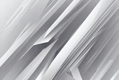 The image is a digital artwork featuring a white and gray color scheme. The primary subject is a large, intricate, and abstract design made up of many small, interconnected shapes. The setting is a white background, which provides a clean and minimalist appearance to the artwork. The visual style is a combination of digital art and illustration, creating a unique and captivating piece of art. The colors and mood convey a sense of complexity and harmony, as the interconnected shapes create a visually engaging and thought-