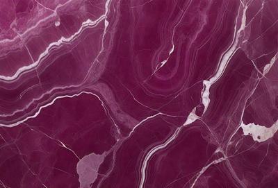The primary subject of the image is a close-up of a marbled surface, which appears to be a piece of marble or a marbled wall. The setting is a room with a purple color scheme, which adds a unique and visually appealing atmosphere to the space. The visual style of the image is a close-up, showcasing the intricate patterns and textures of the marbled surface. The colors and mood of the image are predominantly purple, creating a sense of luxury and soph