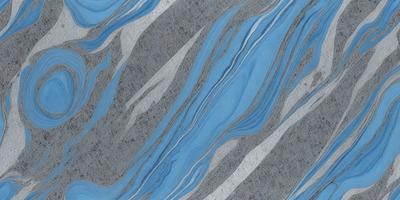 The primary subject of the image is a blue and white marbled pattern. The setting is a stone wall, and the visual style appears to be a combination of a photo and digital art. The dominant colors are blue and white, creating a calm and serene atmosphere.