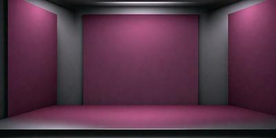 The primary subject of the image is a purple wall. The setting is a dark room, and the visual style appears to be a photo. The dominant colors are purple and black, creating a moody atmosphere.