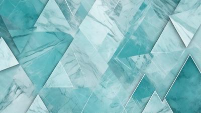 The primary subject of the image is a marble-like pattern, which is a digital artwork. The setting is a blue and white marble-like surface, which serves as the background. The visual style is digital art, and the dominant colors are blue and white, creating a clean and elegant atmosphere.