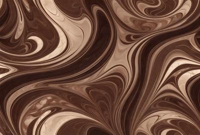 The primary subject of the image is a close-up of a wooden surface with a swirling pattern. The setting is a wooden table, and the visual style is a close-up of the table's surface. The colors and mood of the image are predominantly brown, giving it a warm and natural atmosphere.