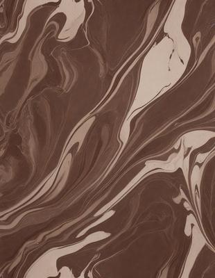 The image features a brown and white marbled pattern on a surface, possibly a wall or a piece of art. The primary subject is the intricate design of the marbled pattern, which creates a visually appealing and textured appearance. The setting or background is the marbled surface itself, which serves as the main focus of the image. The visual style is a close-up of the marbled pattern, highlighting its details and beauty. The colors and mood of the image are predominantly brown and white, giving it a