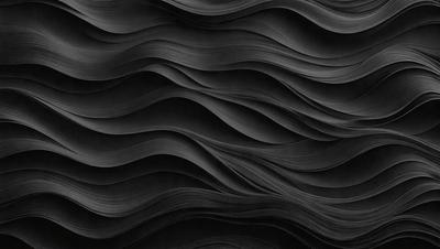 The primary subject of the image is a black and white patterned wallpaper. The setting is a black background, which emphasizes the patterned wallpaper. The visual style is a close-up of the wallpaper, showcasing its intricate design. The colors and mood of the image are predominantly black and white, giving it a classic and timeless appearance.
