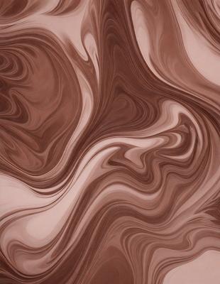The primary subject of the image is a close-up of a brown and white marbled surface, which appears to be a patterned wallpaper or a textured stone. The setting is indoors, with the marbled surface serving as the main object of the image. The visual style is a close-up, which emphasizes the intricate details of the marbled surface. The colors and mood of the image are predominantly brown and white, giving it a natural and earthy feel.