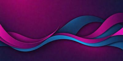 The primary subject of the image is a purple and blue wave, which is the main focus of the image. The setting is a purple background, and the visual style is a digital art or illustration. The dominant colors in the image are purple and blue, creating a calm and serene atmosphere.